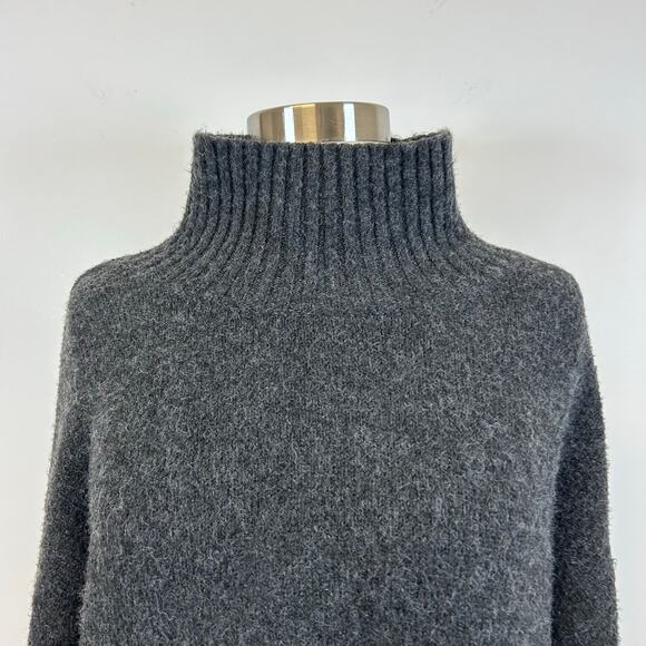 Modern Citizen Karlie Oversized Turtleneck Sweater Gray Women’s Size S - Picture 12 of 12